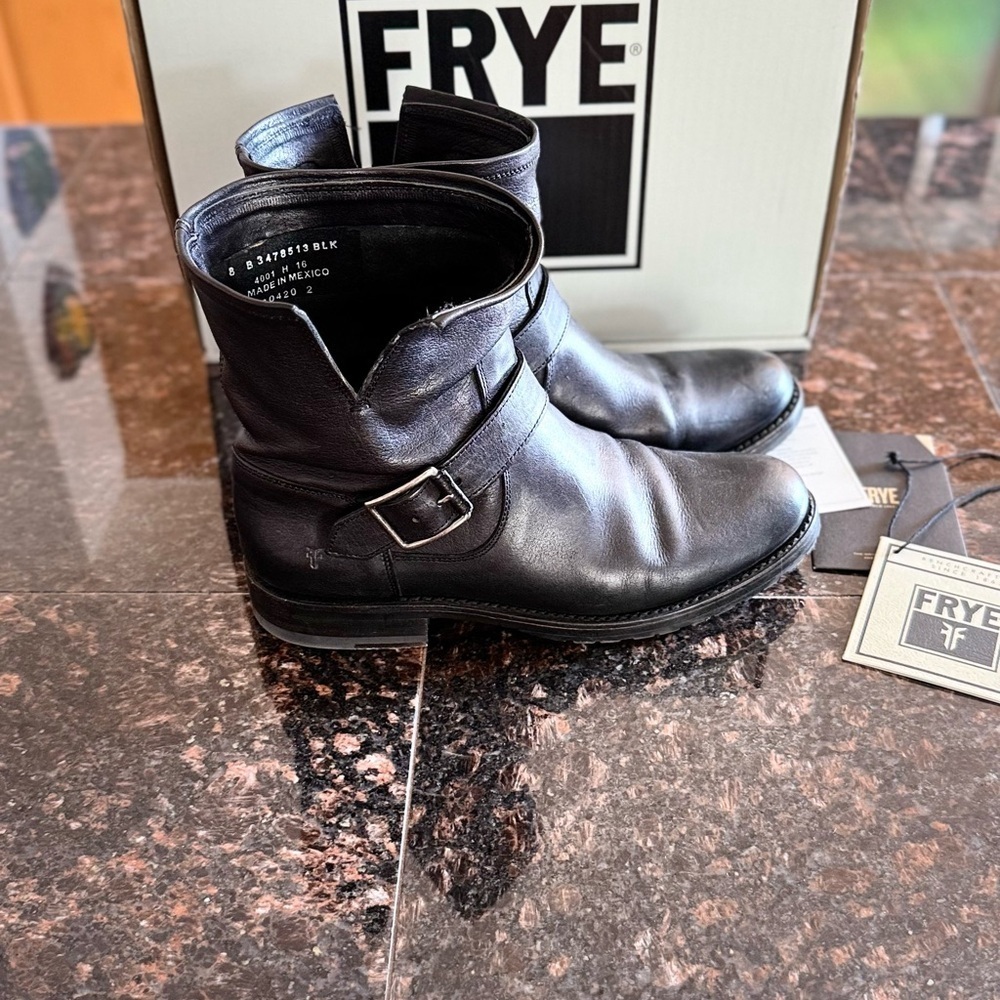 Frye Natalie Short Engineer Boot - Picture 4 of 12